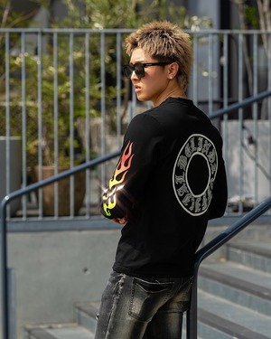 GLITTER RHINE STONE SHIRTS【BB25007】