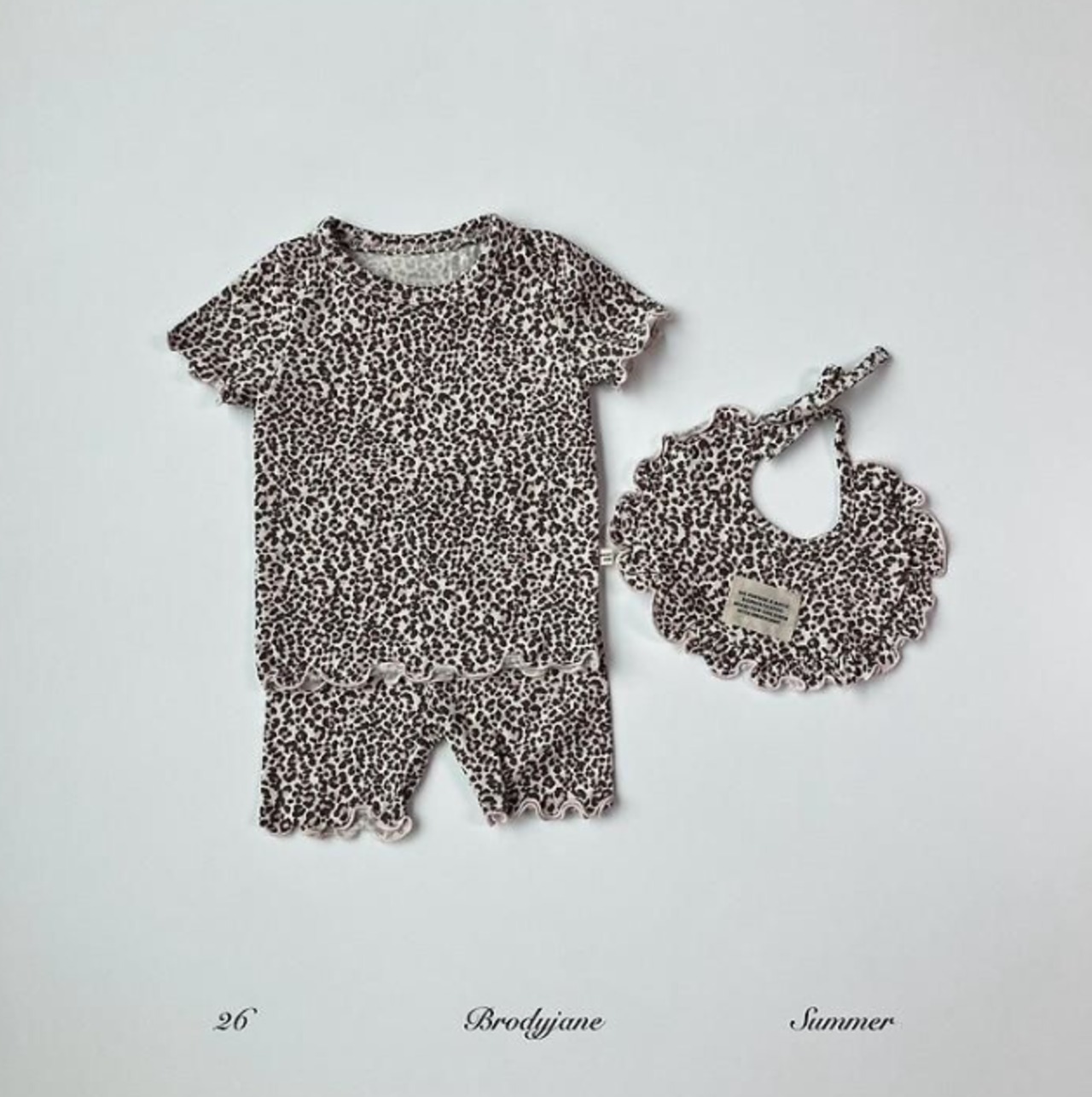 【取寄/韓国直送】Brodyjane 26/SM ピンクレオ半袖ボディスーツ｜夏服｜韓国子供服