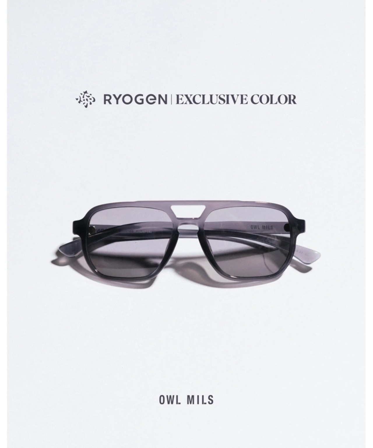 RYOGEN × OWL MILS ダブルブリッジサングラス "Liber"
