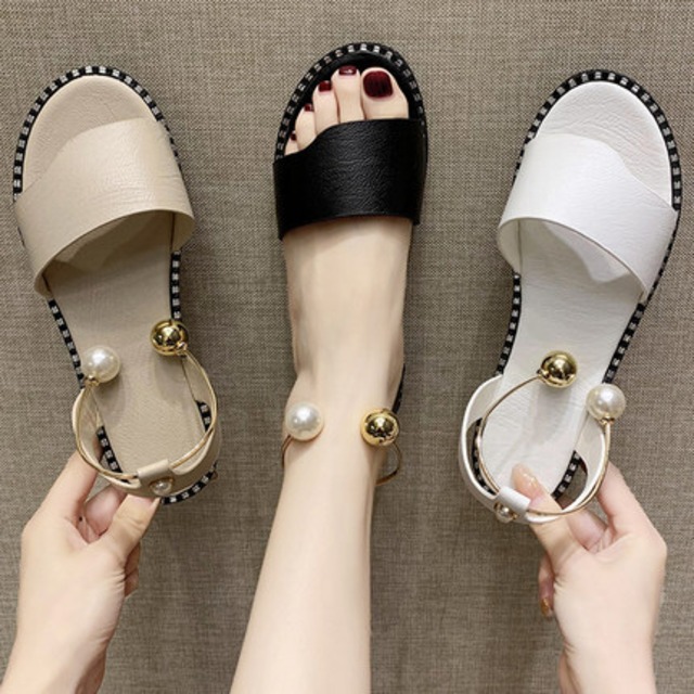 サンダル ヒール レディース 送料無料 3色 ジュエリー ストラップ パール ぺたんこ アンクルストラップ 大人可愛い 大人女子 エレガント 春 夏 ガーリー 10代 20代 大人 学生 韓国系 お出かけ 外出 きれいめカジュアル 着回し ファッション デート コーディネート 重ね着 休日 特別な日 お祝い 記念日 メンズウケ カジュアル 普段着 春コーデ 夏コーデ 韓国 おしゃれ シンプル スタイル ゆったり 細見せ 韓国ファッション 長袖 オフィスカジュアル 30代 ワンポイント ママ ママコーデ