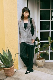 Lace Hem Sheer Cardigan knit