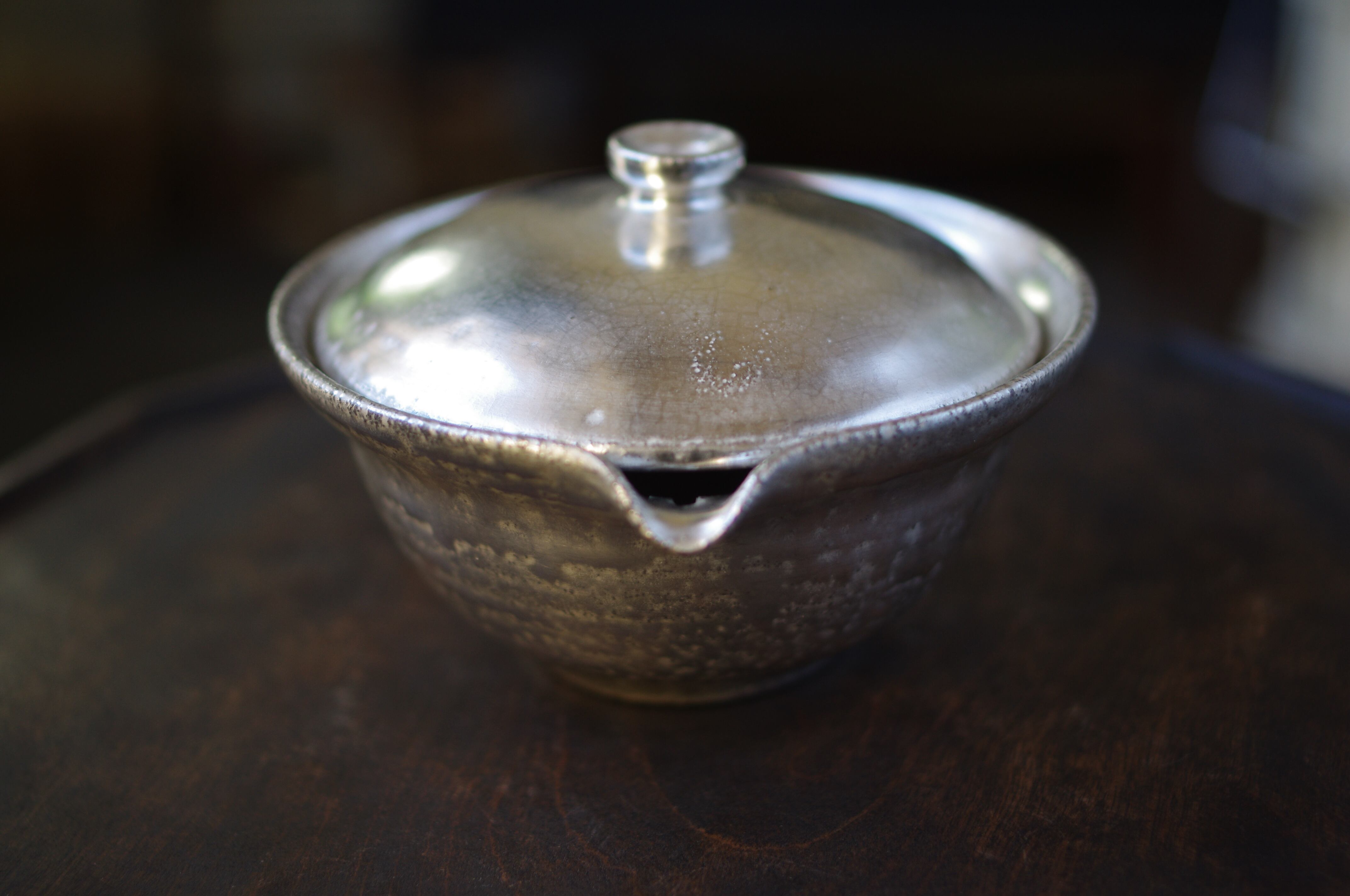 限定希少　谷井直人　銀彩　コンパクト　(A) 宝瓶（広） 銀彩③ 谷井直人 | 茶屋すずわ