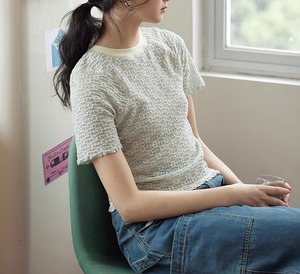 flower embroidery short sleeve shirt【2024032904】