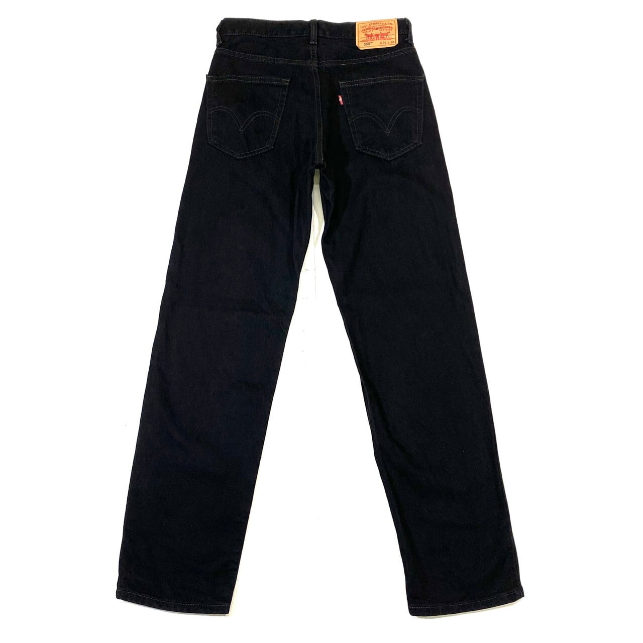 Levi's リーバイス 550 テーパード ブラックデニムパンツ レディースW29 古着 RELAXED FIT リラックスフィット 黒【デニムパンツ】 | cave 古着屋【公式】古着通販サイト powered by BASE