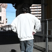 BOWWOW(バウワウ) AIRBORNE加工スウェット、40〜50年代ワークパンツコーディネート