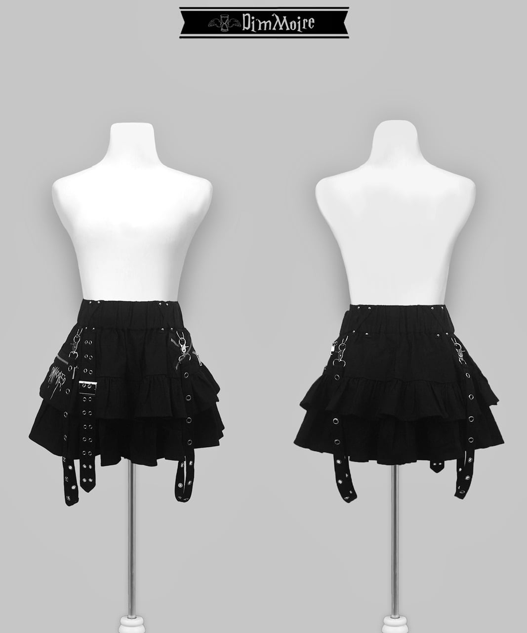 PUNKフリルミニスカートII【Black】 | DimMoire