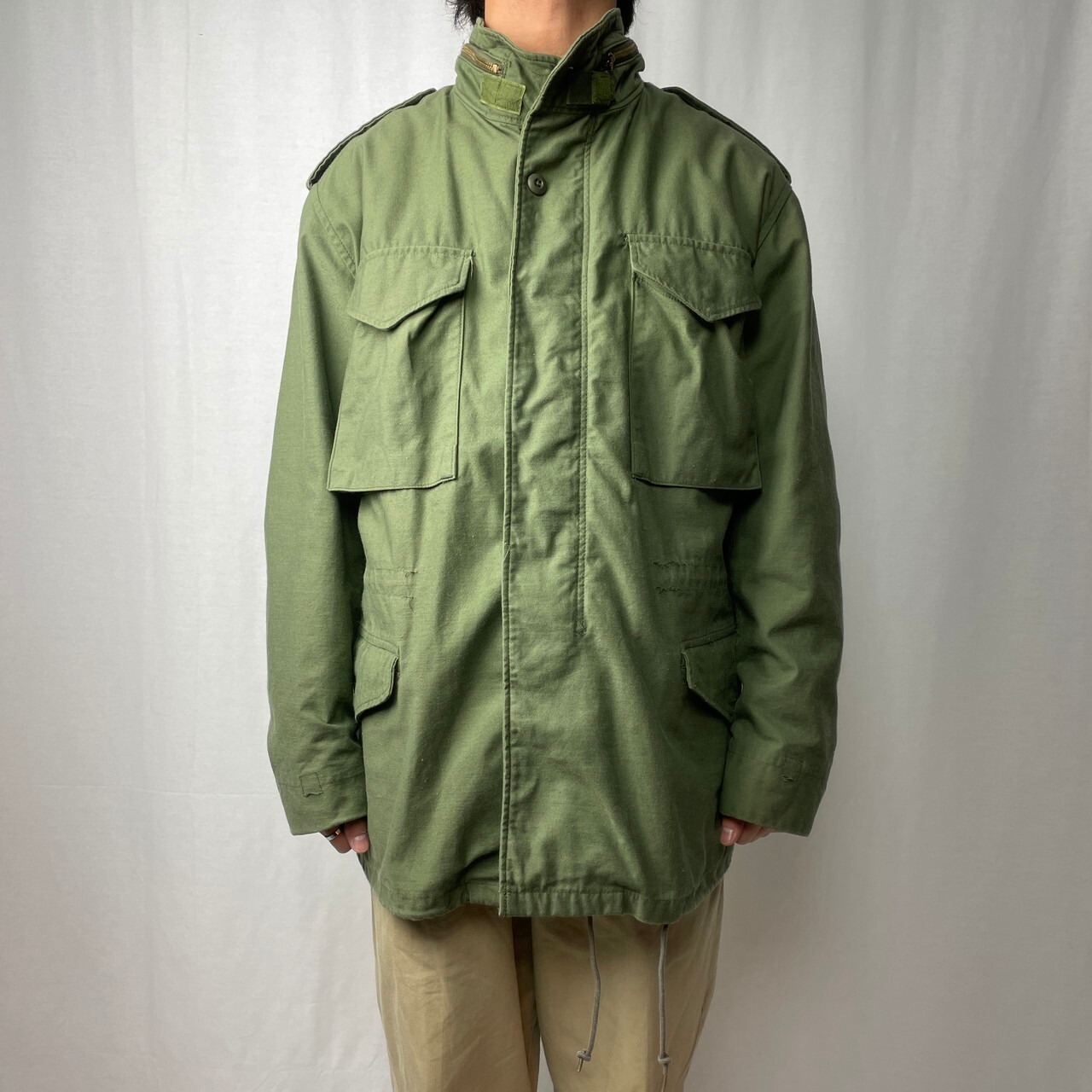 90年代 ALPHA INDUSTRIES アルファ 民間品 M-65 ミリタリー フィールド 