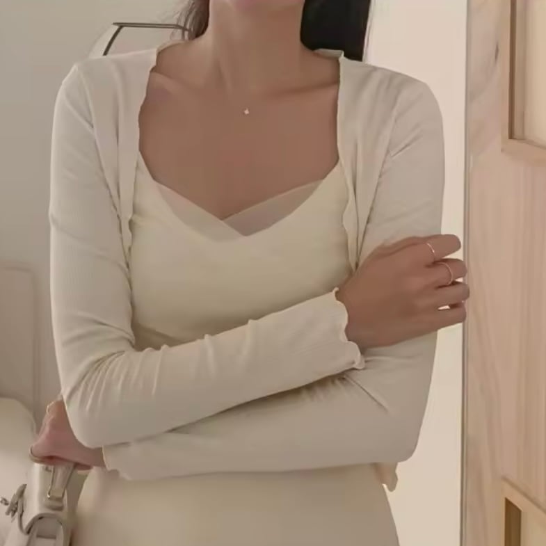 シフォンキャミソール&カーディガンセット