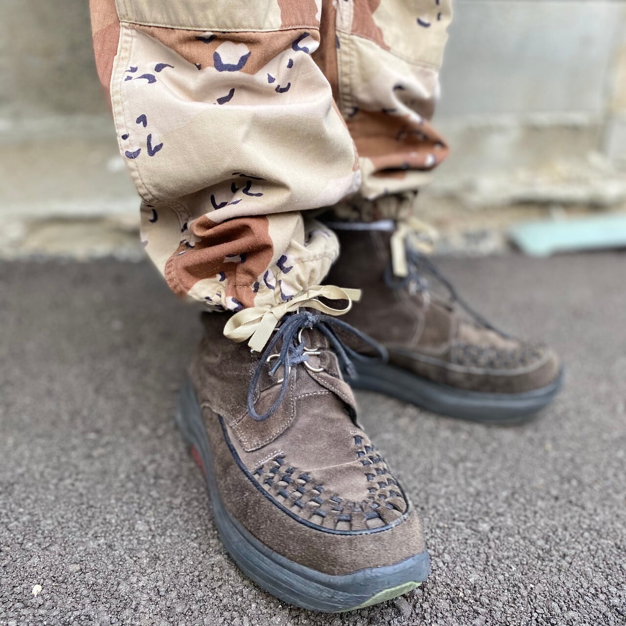 80年代 ビンテージ U.S.ARMY 米軍実品 アメリカ軍 チョコチップカモ