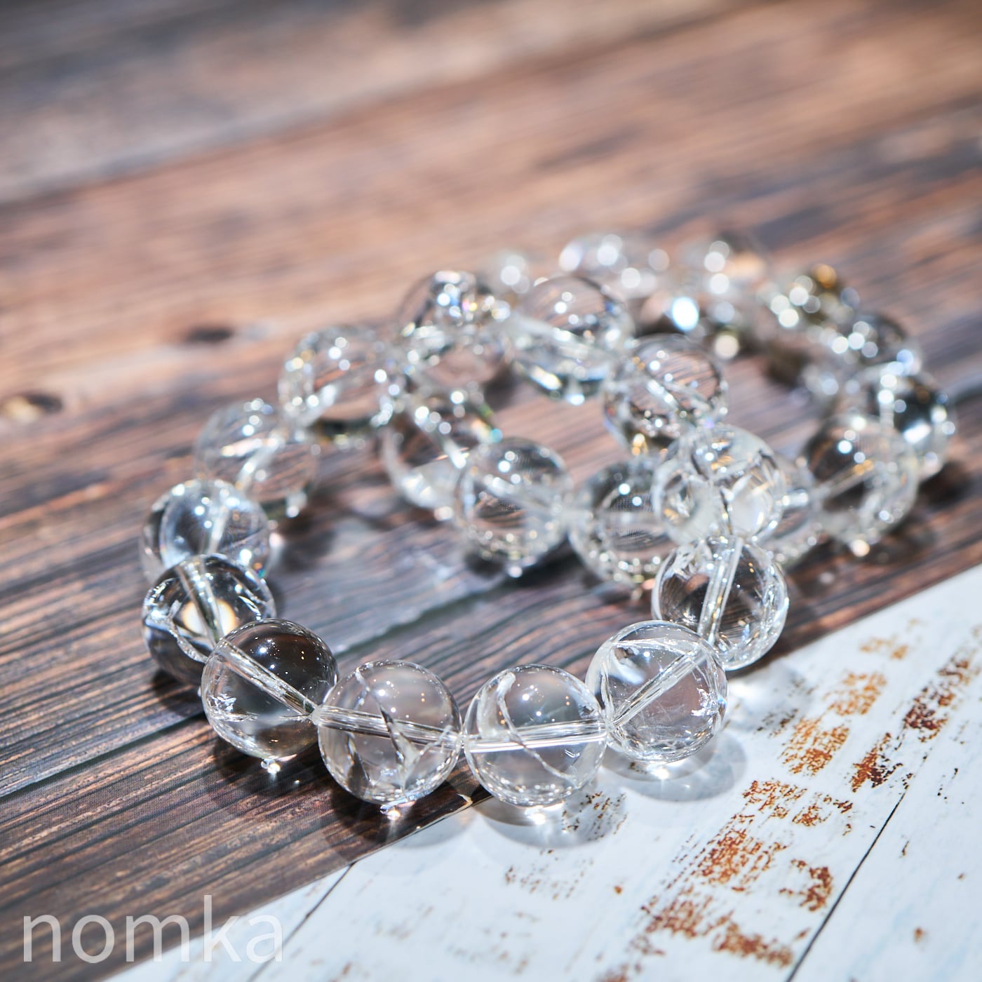 【Special Price】大玉16mm アイリスクォーツ一連ブレスレット(約16.5cm)