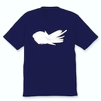 羽づくろうオカメインコTシャツ（ホワイトフェイスルチノー）ネイビー