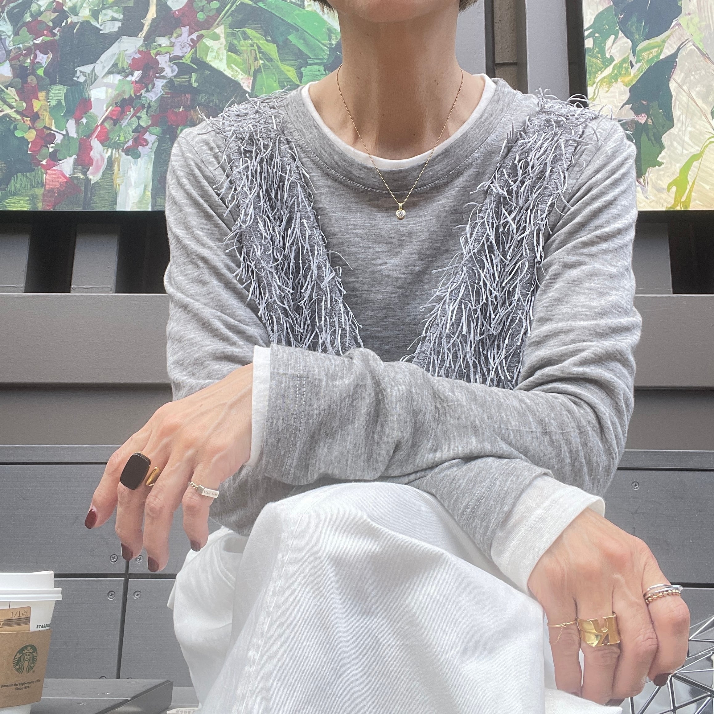 レイヤードセットプルオーバー グレー ＜Galon de OHAO＞ | 3e