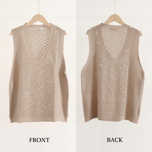 ニット ジレ レディース ベスト 秋冬 アウター トップス おしゃれ きれいめ 大人 かわいい カジュアル 重ね着 レトロ オーバーサイズ 大人可愛い 大人女子