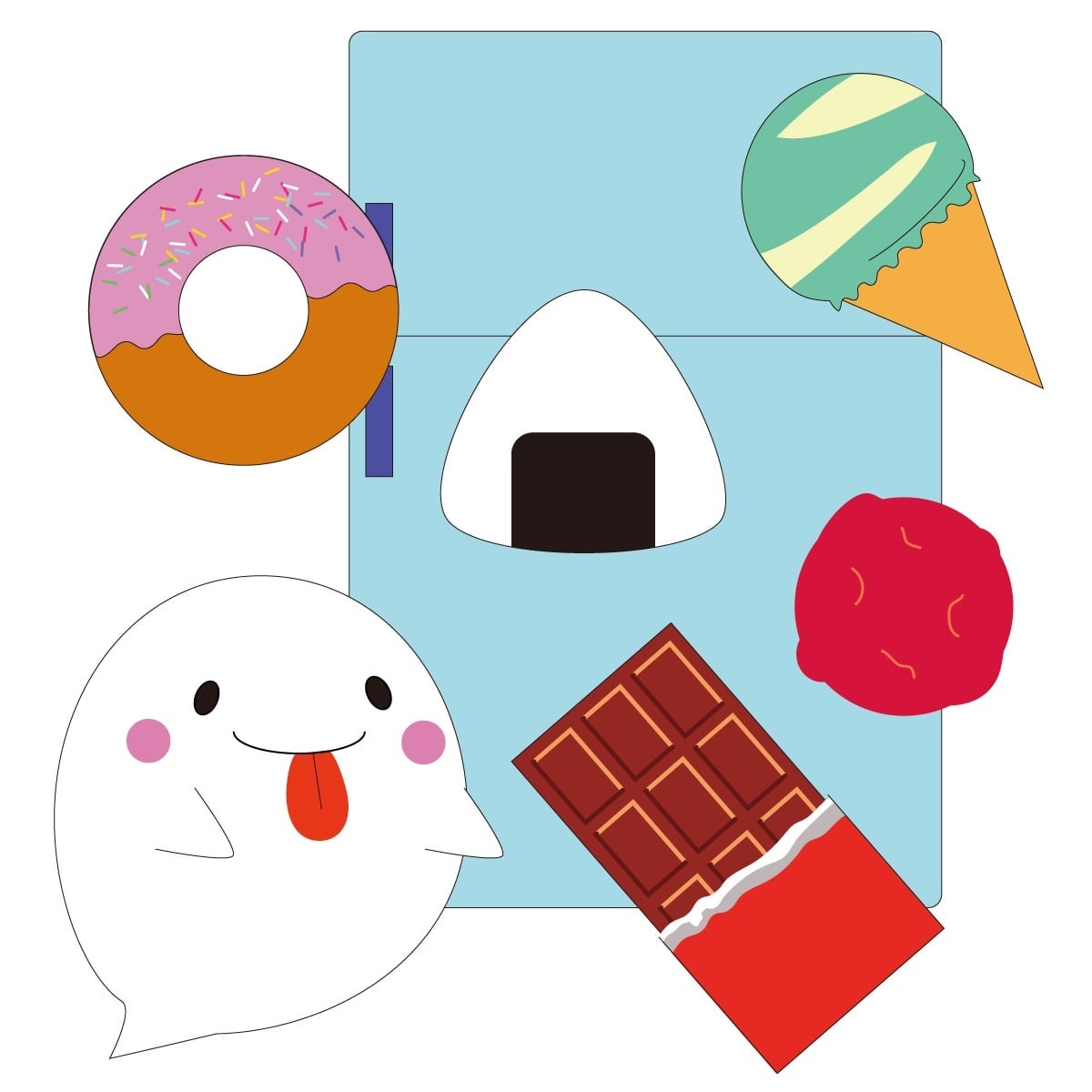 まこち様オーダーページ　くいしんぼうおばけ くいしんぼうのおばけのこ | bokuaya shop