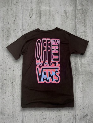 日本未発売【VANS USA】 サイケデリックロゴ バックプリント Tシャツ（ブラック）