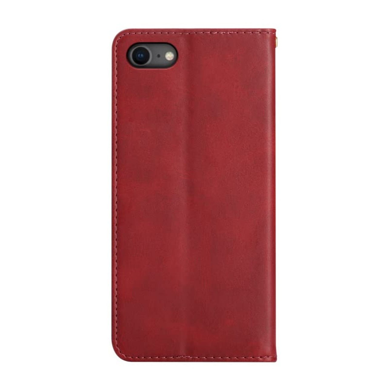 適用 iPhone SE (第2世代/第3世代) ケース 手帳型 (4.7インチ対応) iphone8 用 iphone7 用 手帳型 ケース カバー PUレザー カード収納 財布型 耐衝撃 ケース マグネット スタンド機能付き 5色 (適用 iPhone 7/8/SE2（2020）/SE3（2022）ケース 手帳型) (レッド)