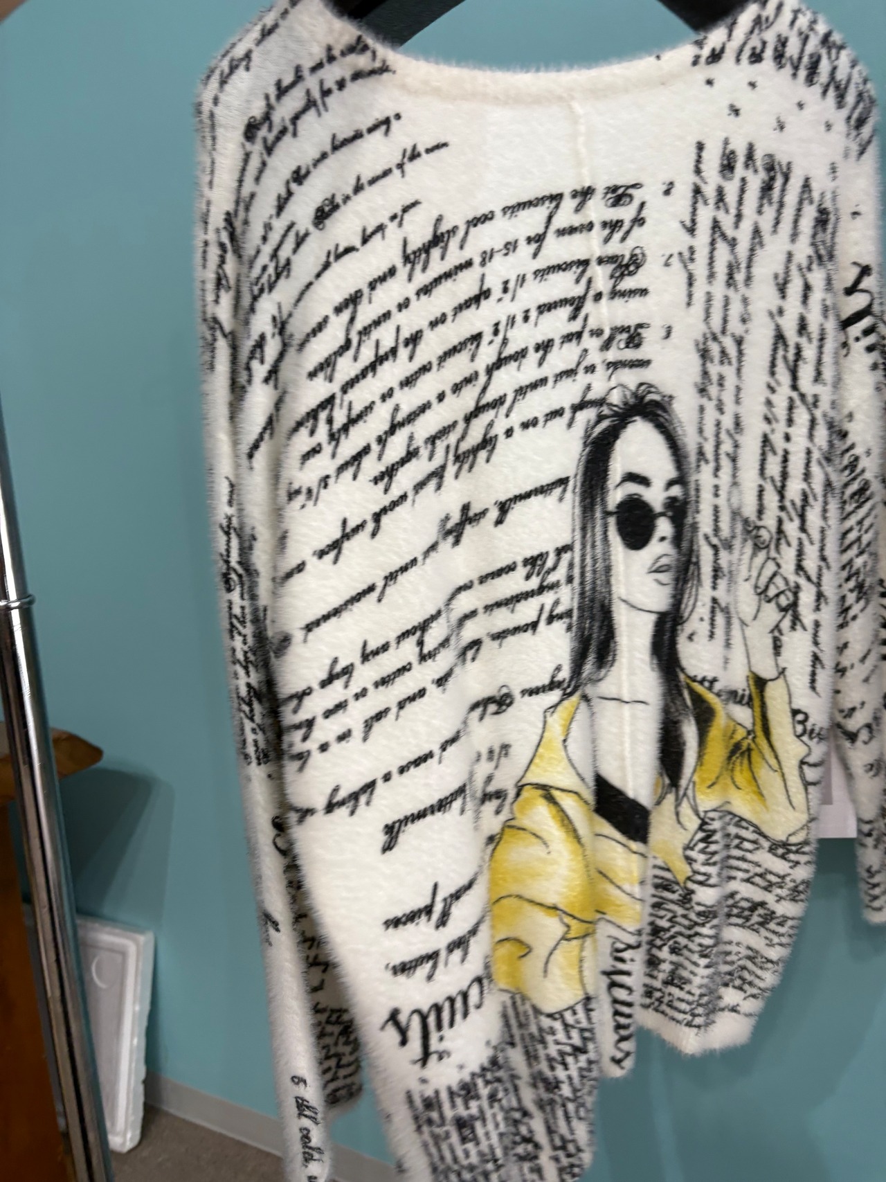 ラドアッシュ　総柄シャギーニット　54-3960