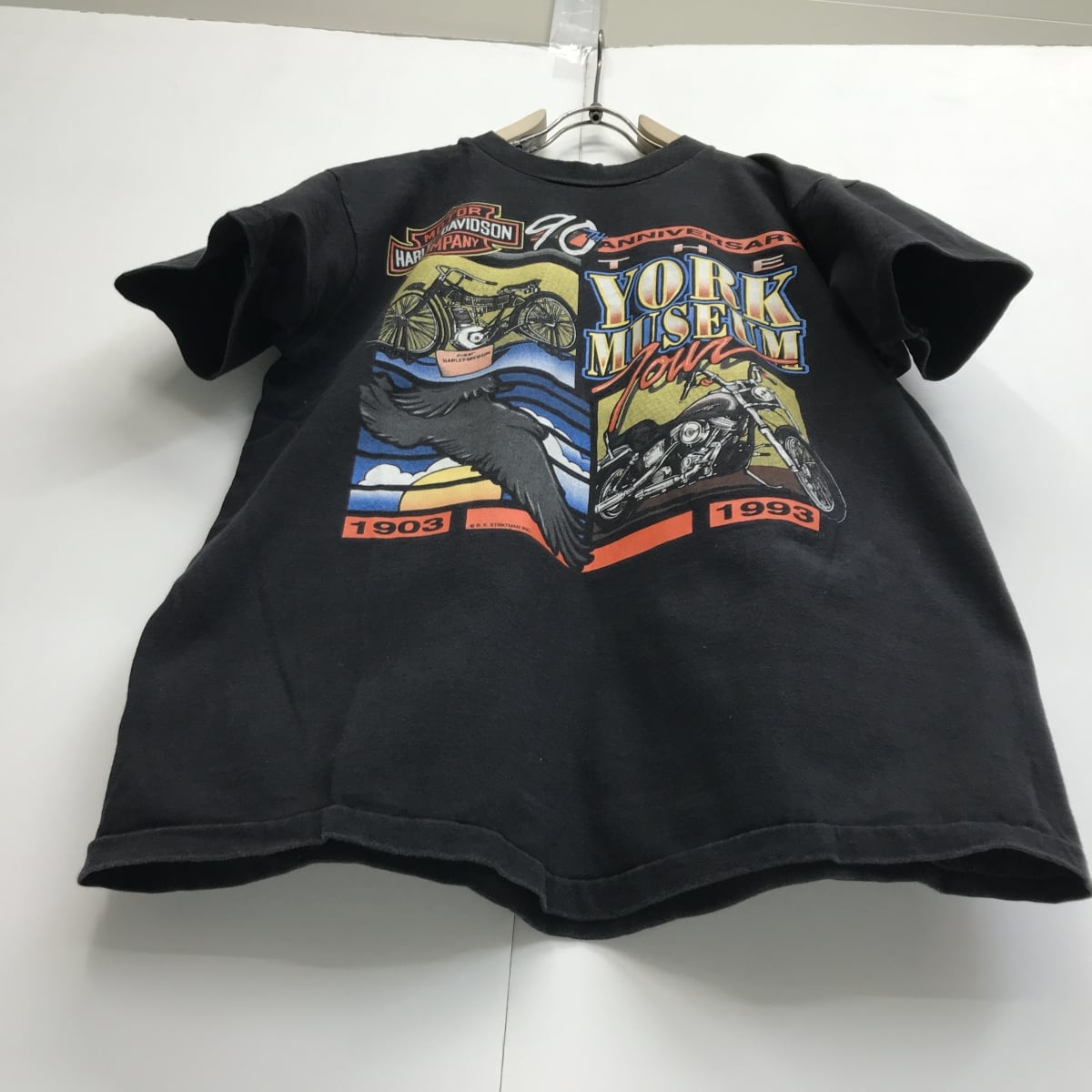 vintage雰囲気系ハーレーダビットソンプリントTシャツUSA製90sグランジ