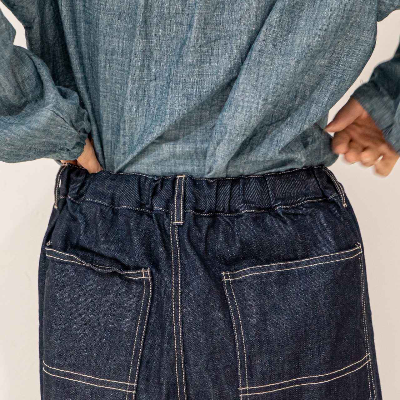 MADE IN JAPAN DENIM EASY PANT"WHITE"/VENT BLANK/デニム/デニムパンツ/ホワイト/ホワイトデニム