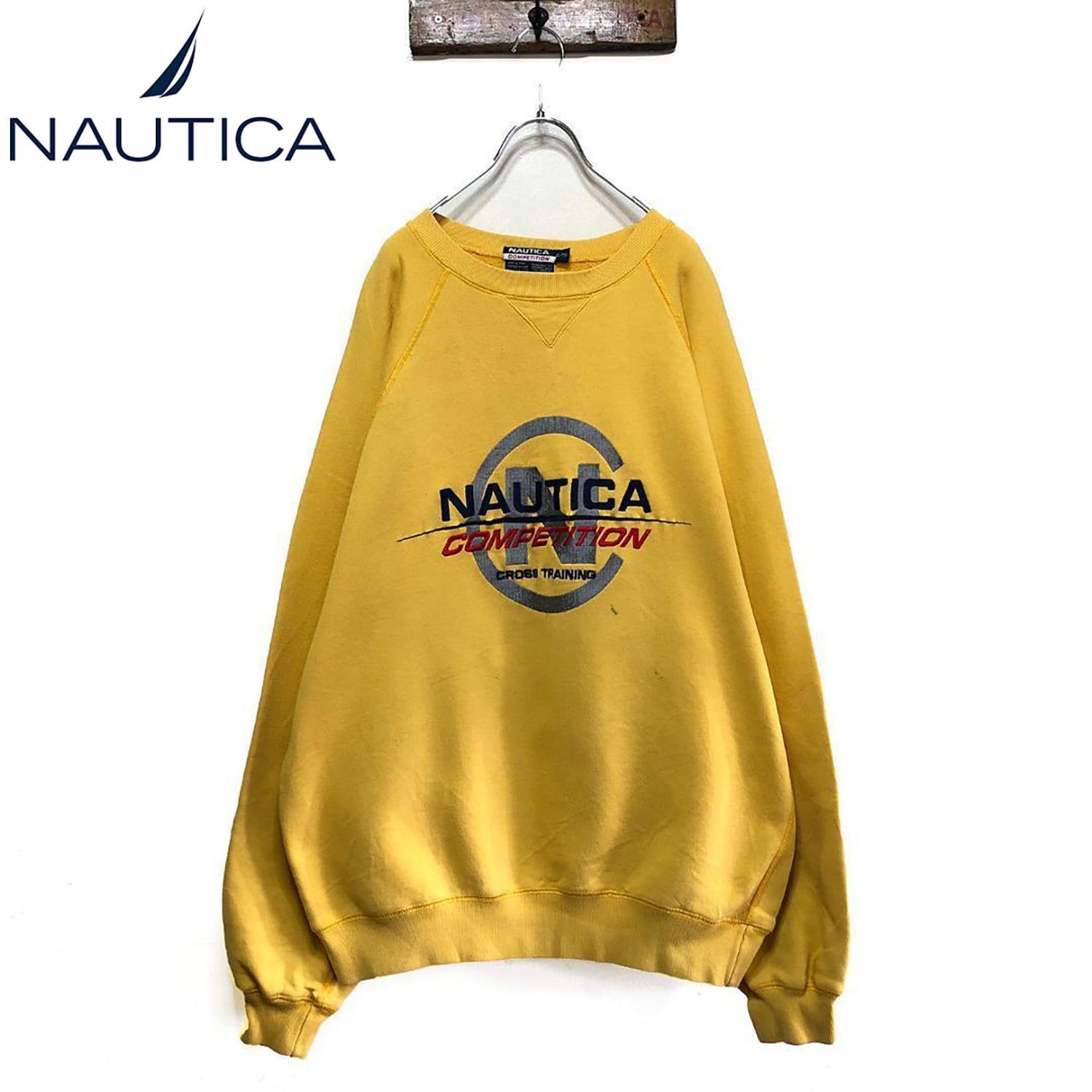 ノーティカ NAUTICA アメリカ古着 スウェット トレーナー 刺繍