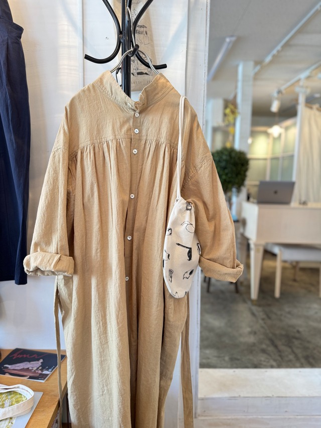 NATURAL LAUNDRY リネンコットンワンピース