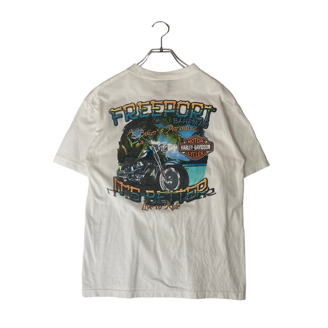 【90s】HARLEY DAVIDSON    半袖Tシャツ　M   プリント  Vintage