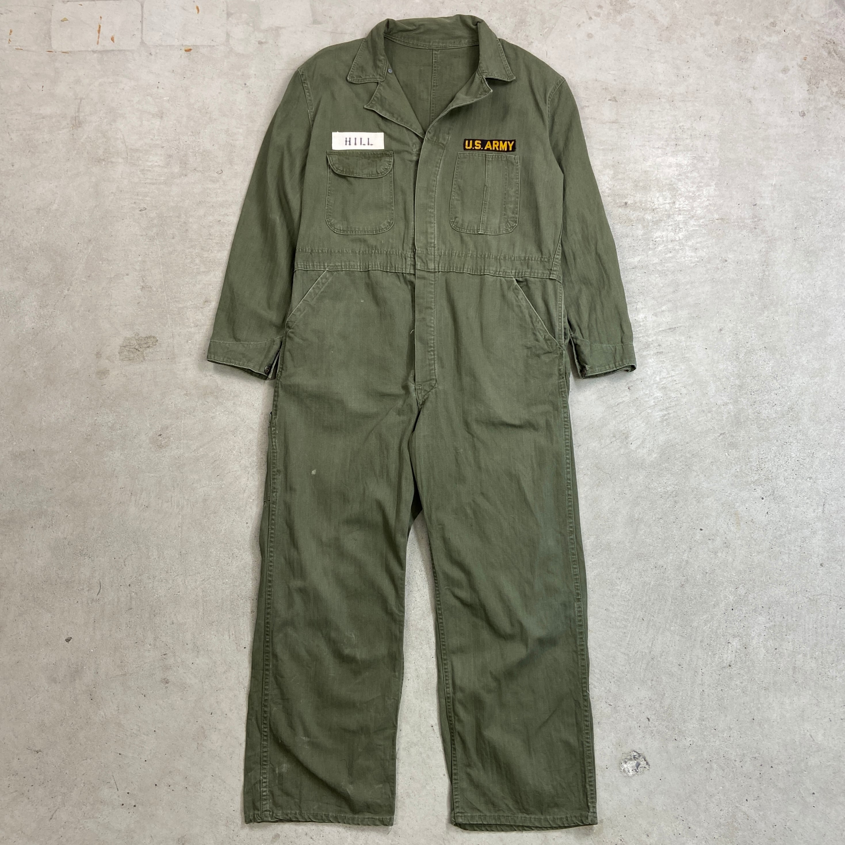 40年代 米軍実品 U.S.ARMY XX Corps HBT オールインワン 月桂樹ボタン