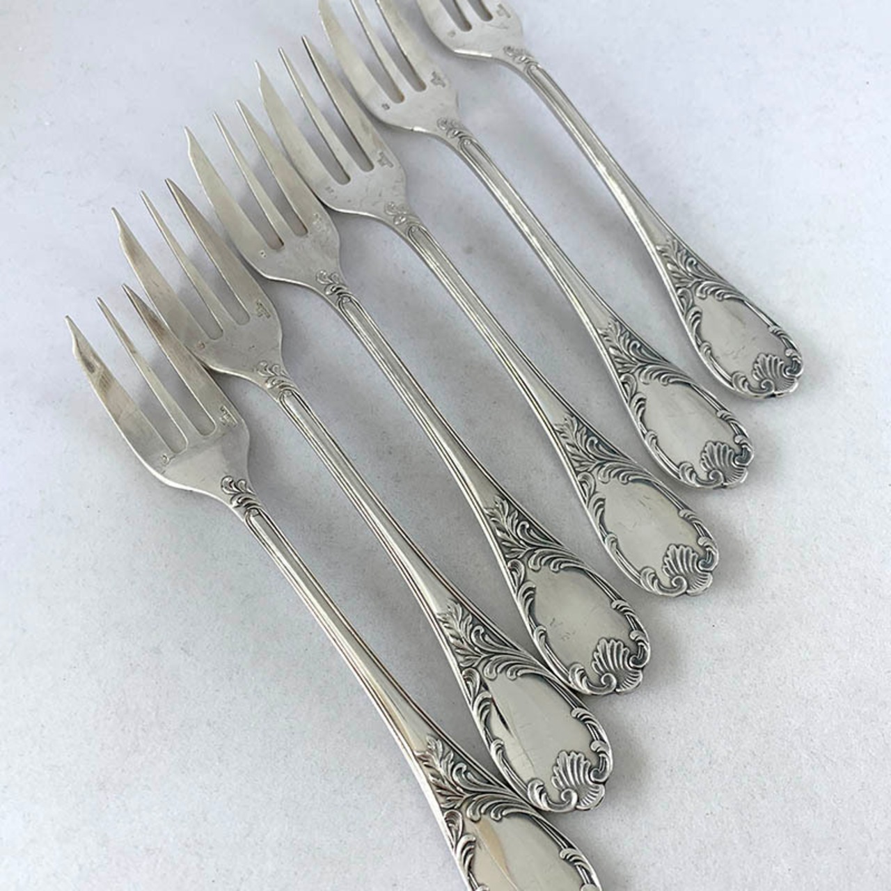 クリストフル　フォーク　ケーキ・デザートに　マルリー　オリジナルケース入り Christofle