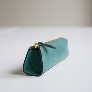 鹿革のスリムペンケース