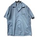 【Da Vinci - California】Vintage S/S Open Collar Shirt with Emblem Embroidery【1960s-】
