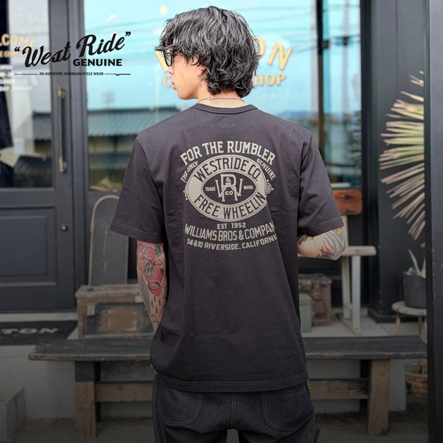 WESTRIDE  / ヘビーウェイトTシャツ（BLACK）PT.TEE.26-01