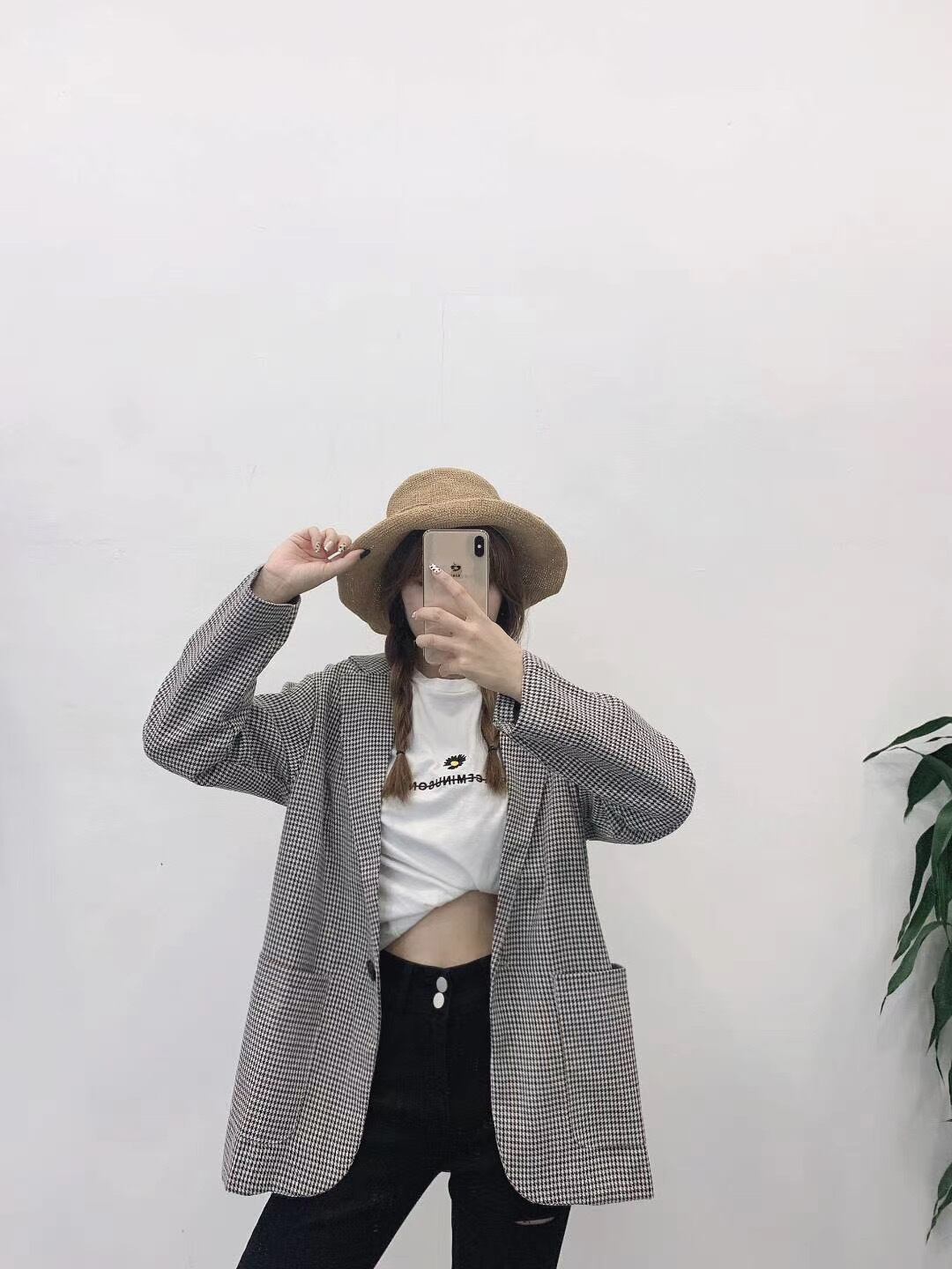 千鳥柄ジャケット