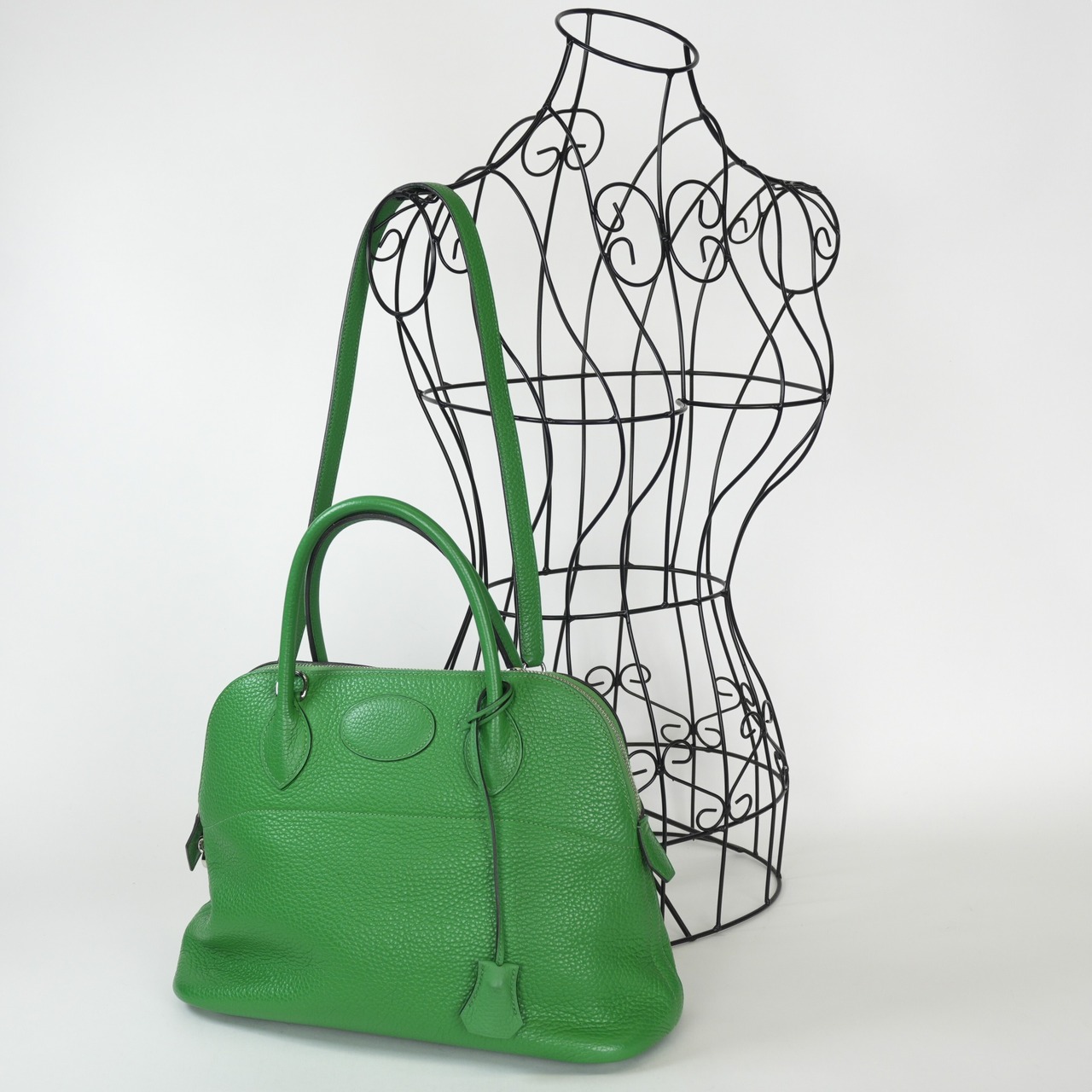 Hermès エルメス ボリード 31 トリヨンクレマンス  バンブー ２way ハンドバッグ  シルバー金具 □R:2014年