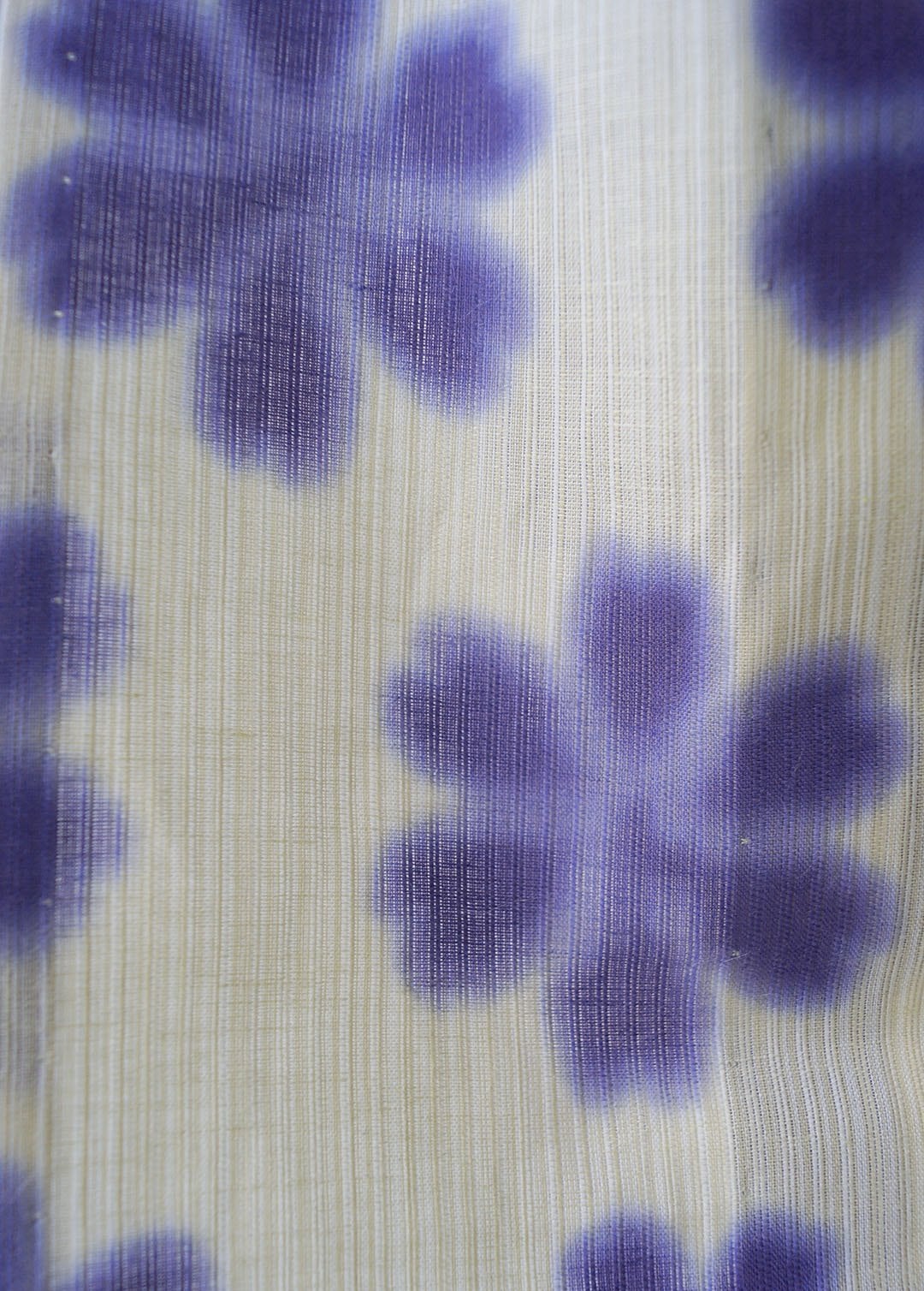 【浴衣】生成色地 雪花絞り 浴衣