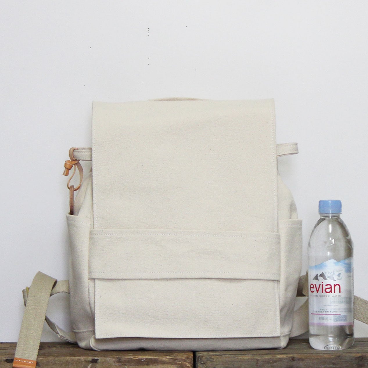 受注製作 loiter :生成(高島帆布A4サイズリュック)