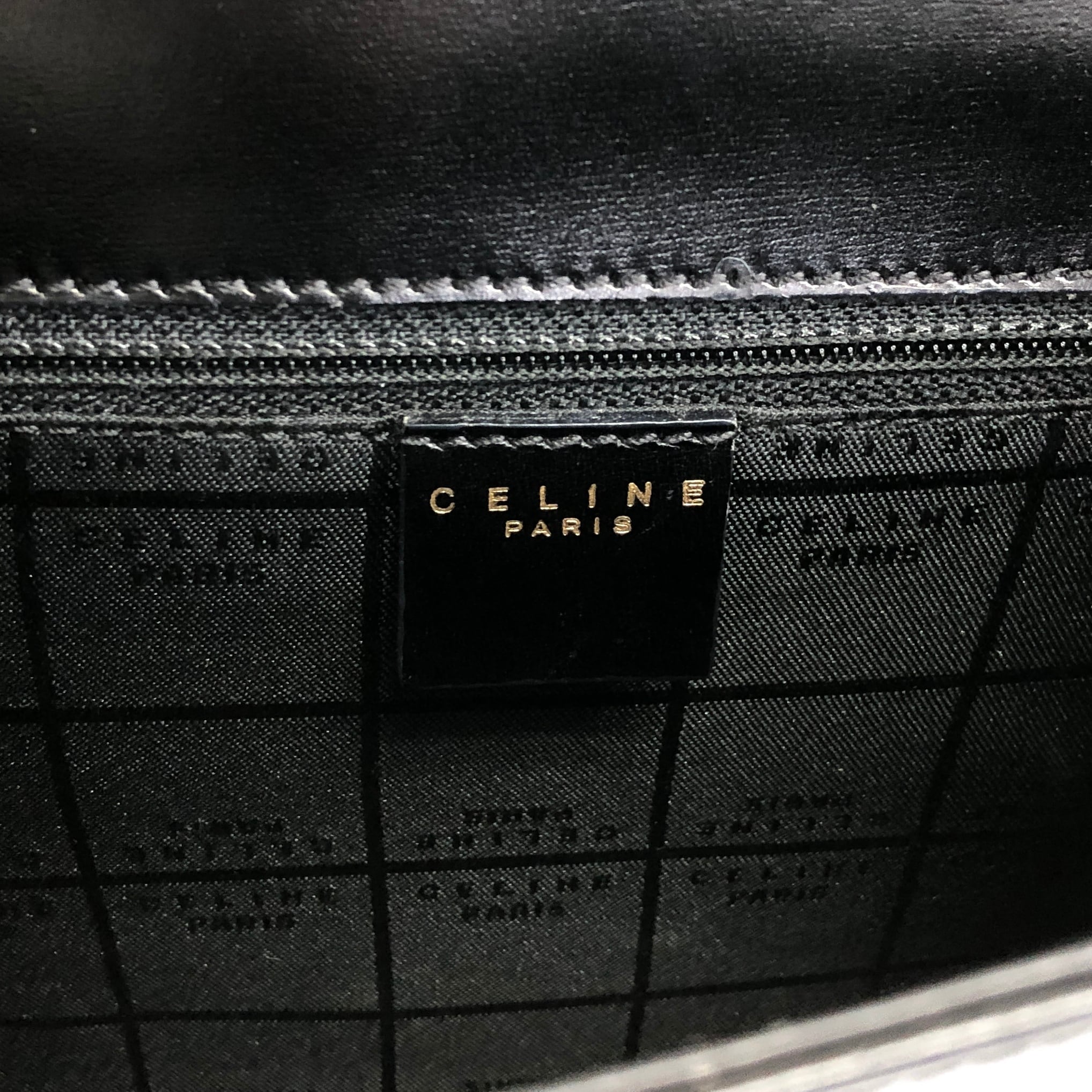 CELINE セリーヌ ショルダーバッグ ブラック ガンチーニ チェーン