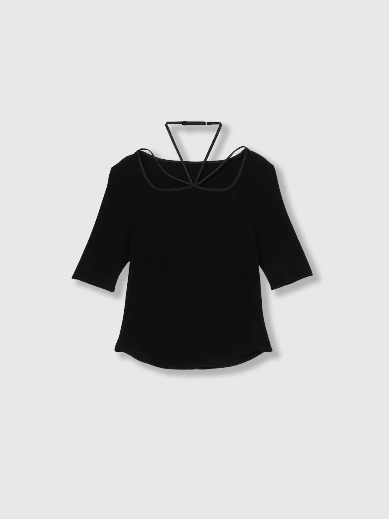 【26SS】THINGS THAT MATTER シングスザットマター / リブトップス / CHOKER STRAP SQUARE TOPS - 12