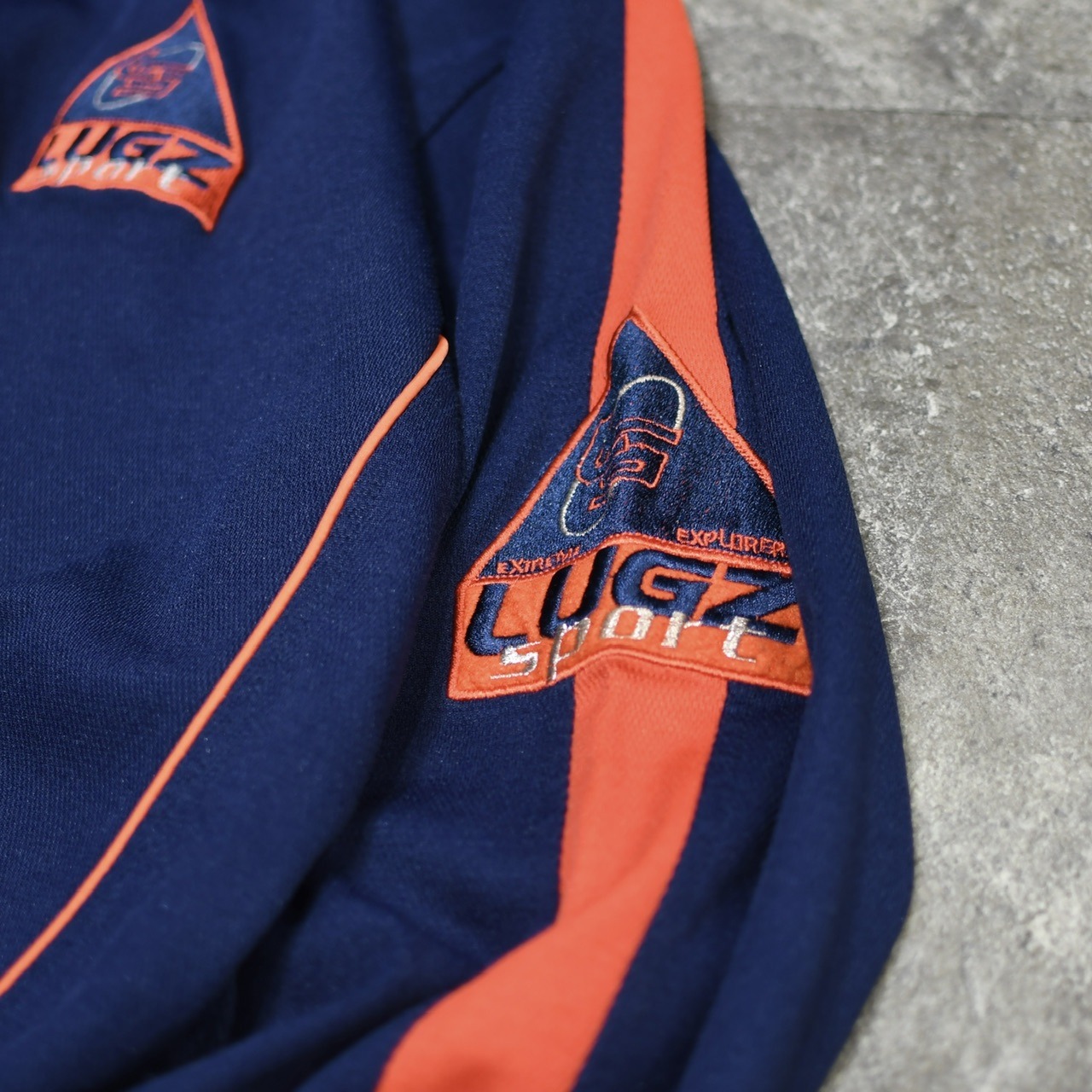 custom draw cord half zip pullover