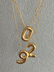 Big number necklace