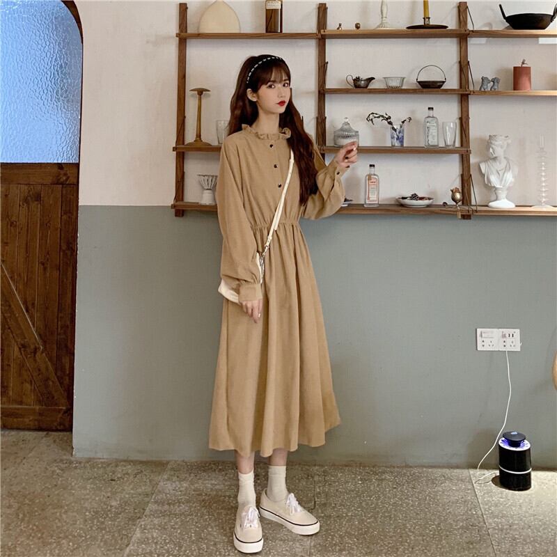 スタンドフリルカラーワンピース 723 Ru Mint