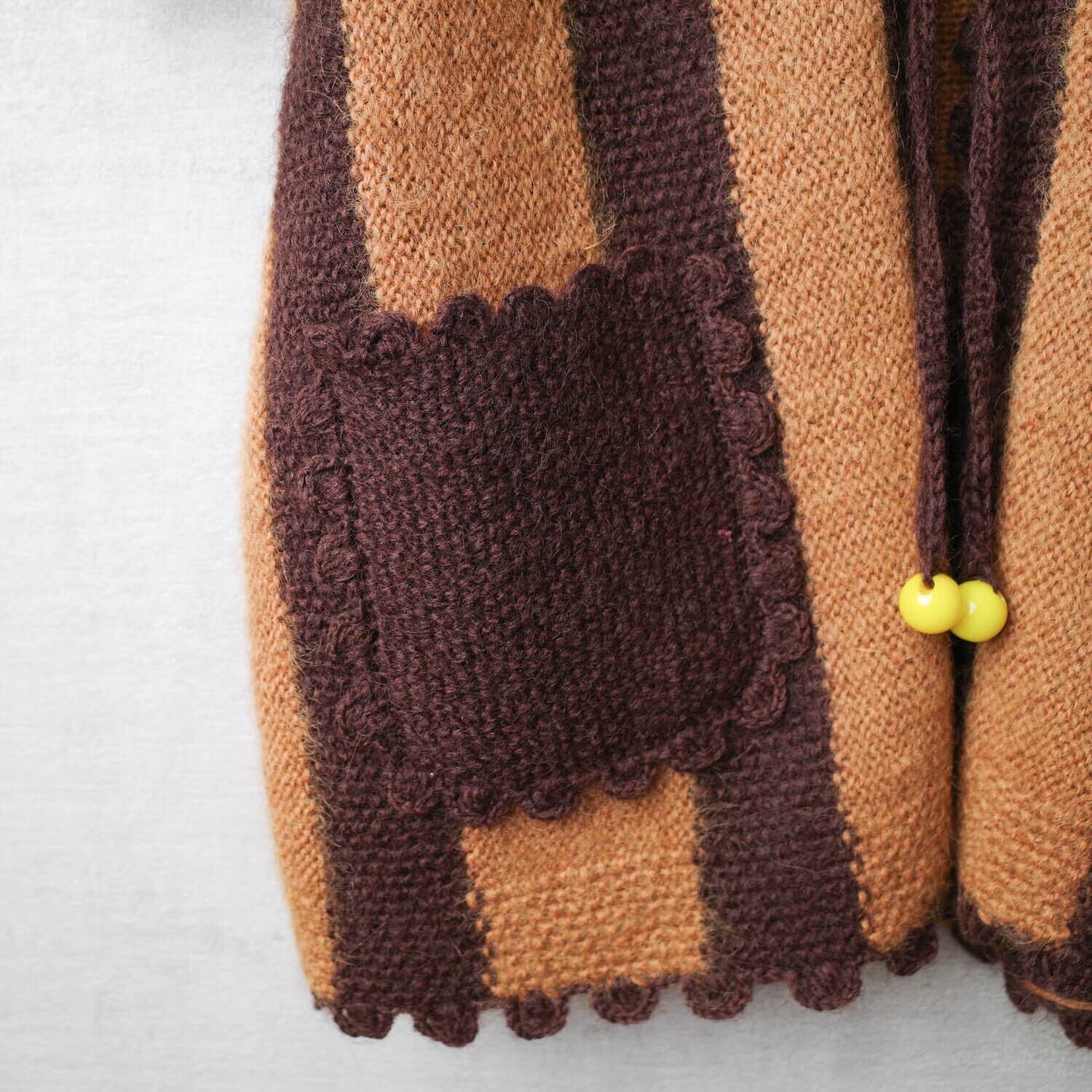 [USED] WOOL SHORTSLEEVE KNIT CARDIGAN