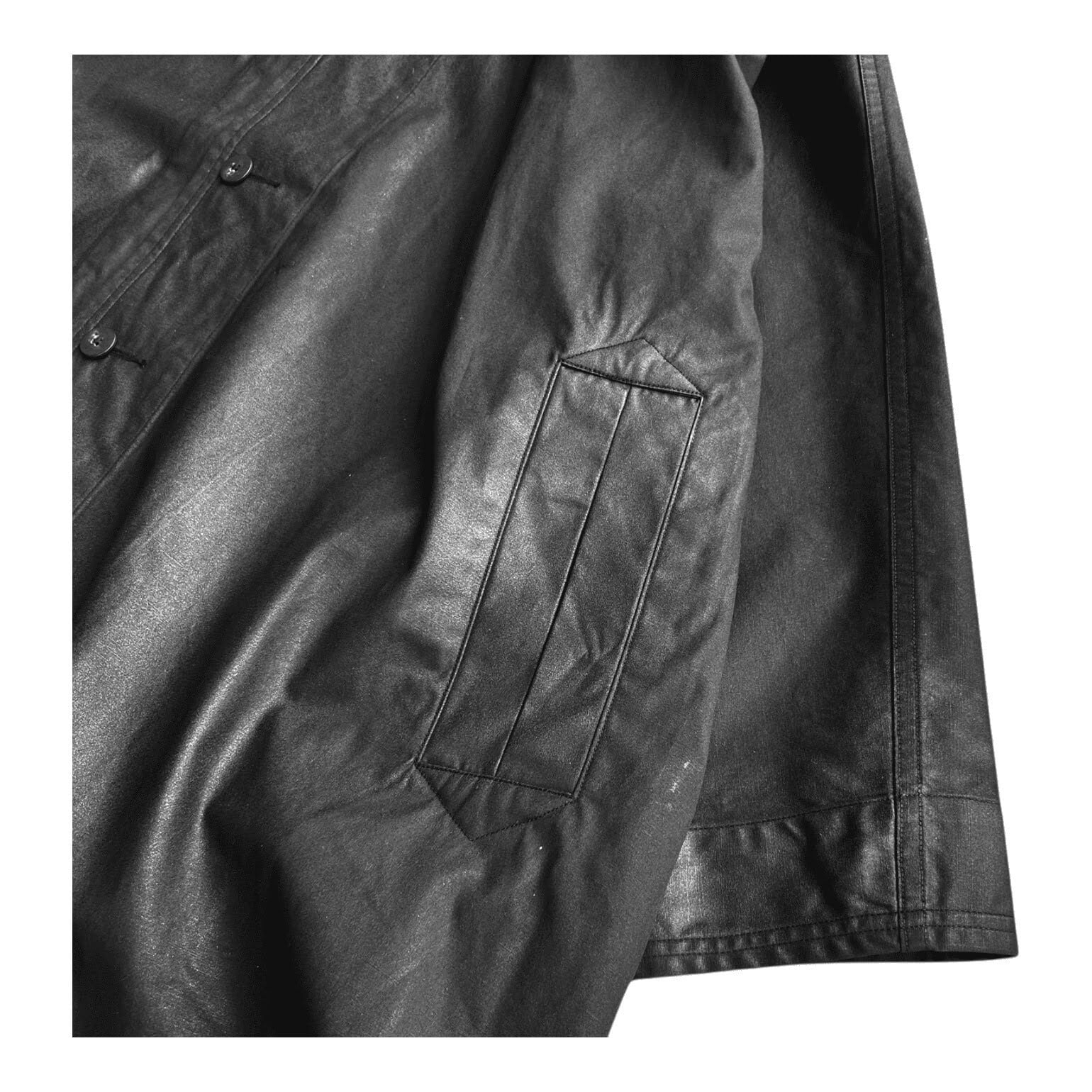 PORTER CLASSIC (ポータークラシック) CINCINNATI SWING COAT-BLACK