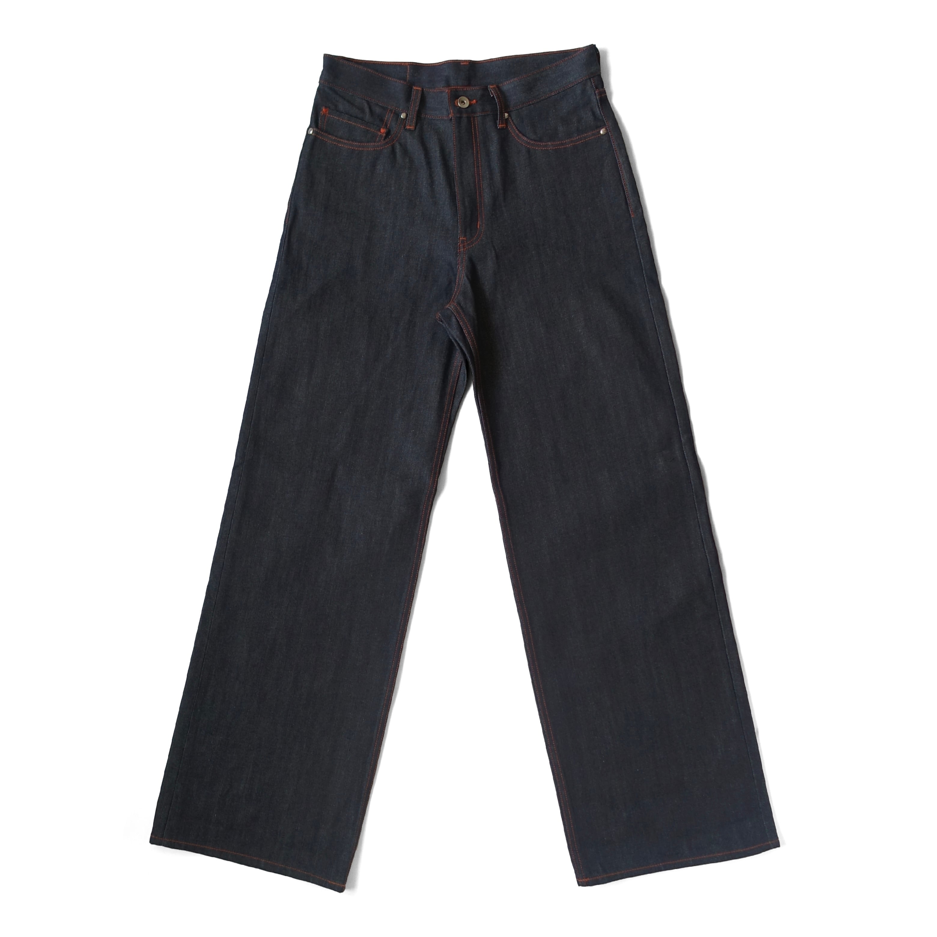 RIGID FLARE DENIM - indigo | A PUZZLING HOME