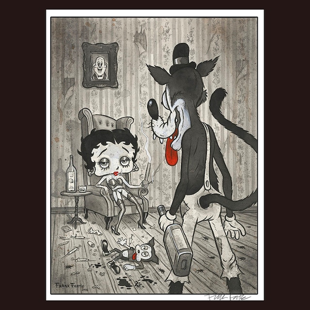 Betty and The Wolf fine art print by Frank Forte