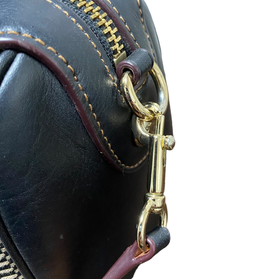 美品COACHコーチ 2wayバッグ ミニボストンバッグ ショルダーバッグ 黒 
