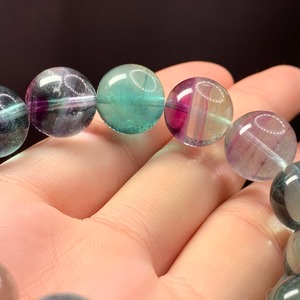 f135透明度あり☆大玉グラデーションフローライトブレスレット