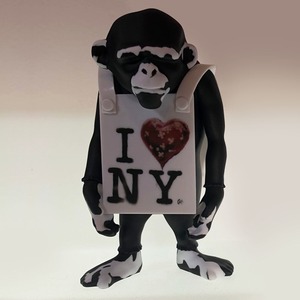 Banksy's Laugh Now custom painted version by Hisashi Futamura