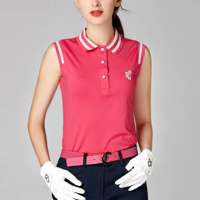 ノースリーブ　レギュラーカラー　トップス