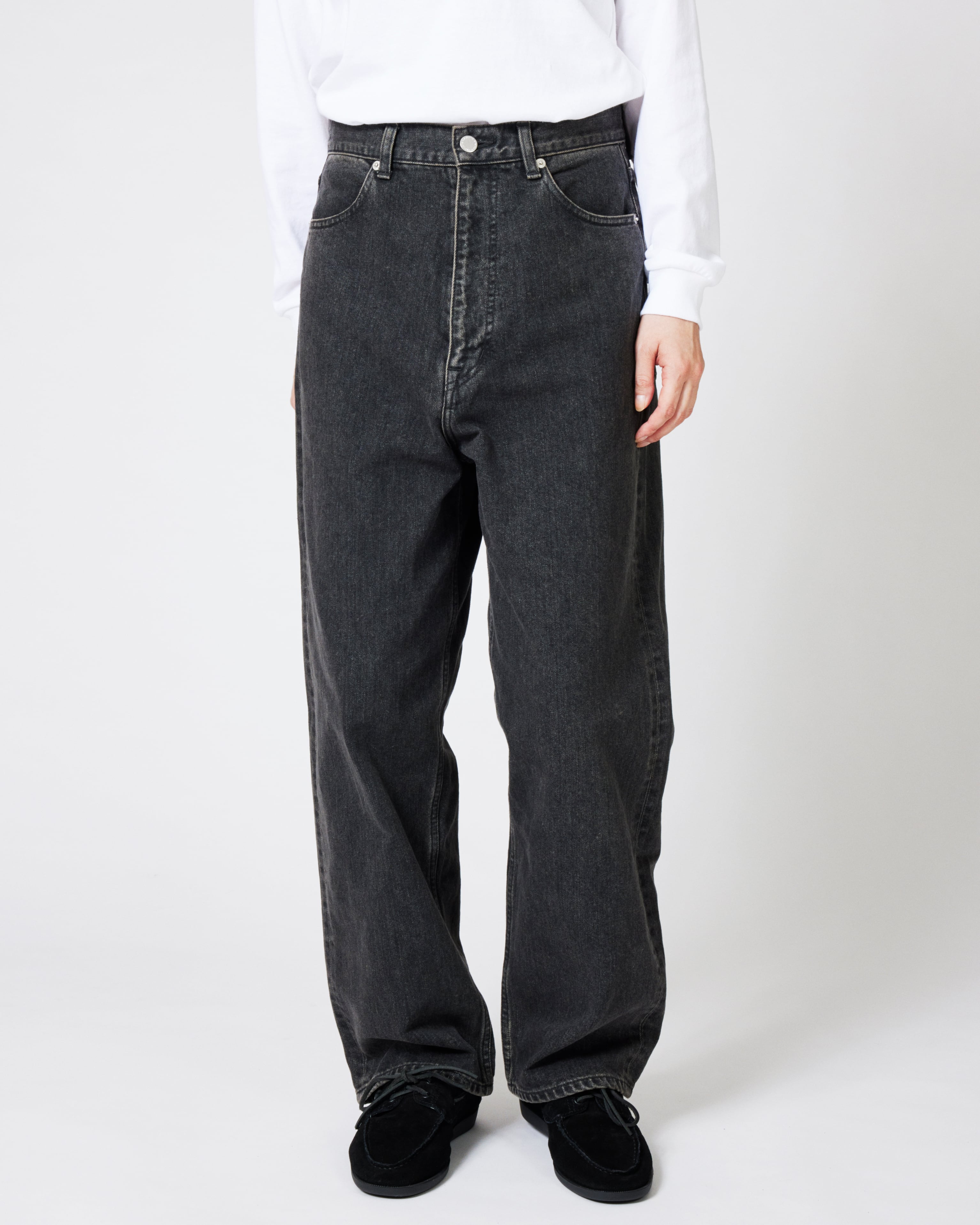 everyone wide jeans (H.BLACK) denimMサイズ everyone wide jeans (HEATHER BLACK) | everyone