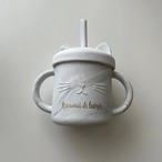 kawaii&born シリコンストローマグ　ねこマグ　出産祝いにも